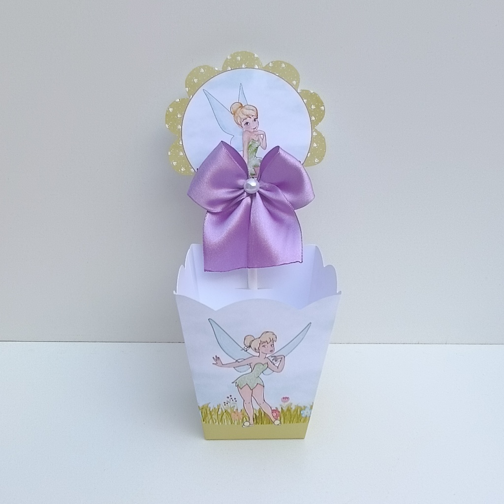 Centro de Mesa Tinker Bell l Sininho l Caixa Cachepô l Caixinha Cachepô l Aniversário l Festa Infantil
