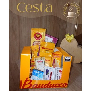 Cesta De Café Da Manhã Completa Tamanho P Com Itens Bauducco Para Presentear Surpresa Para Aniversário Lembrancinha Kits