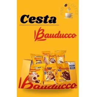 Cesta De Café Da Manhã Completa Tamanho M Com Itens Bauducco Para Presentear Surpresa Lembrancinha Kits De Café Presente