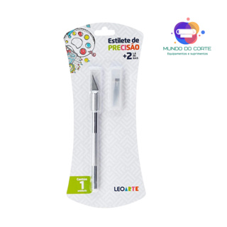 Estilete de Precisão Tipo Bisturi com 3 Lâminas Uso Artístico e Artesanato em Oferta na Shopee