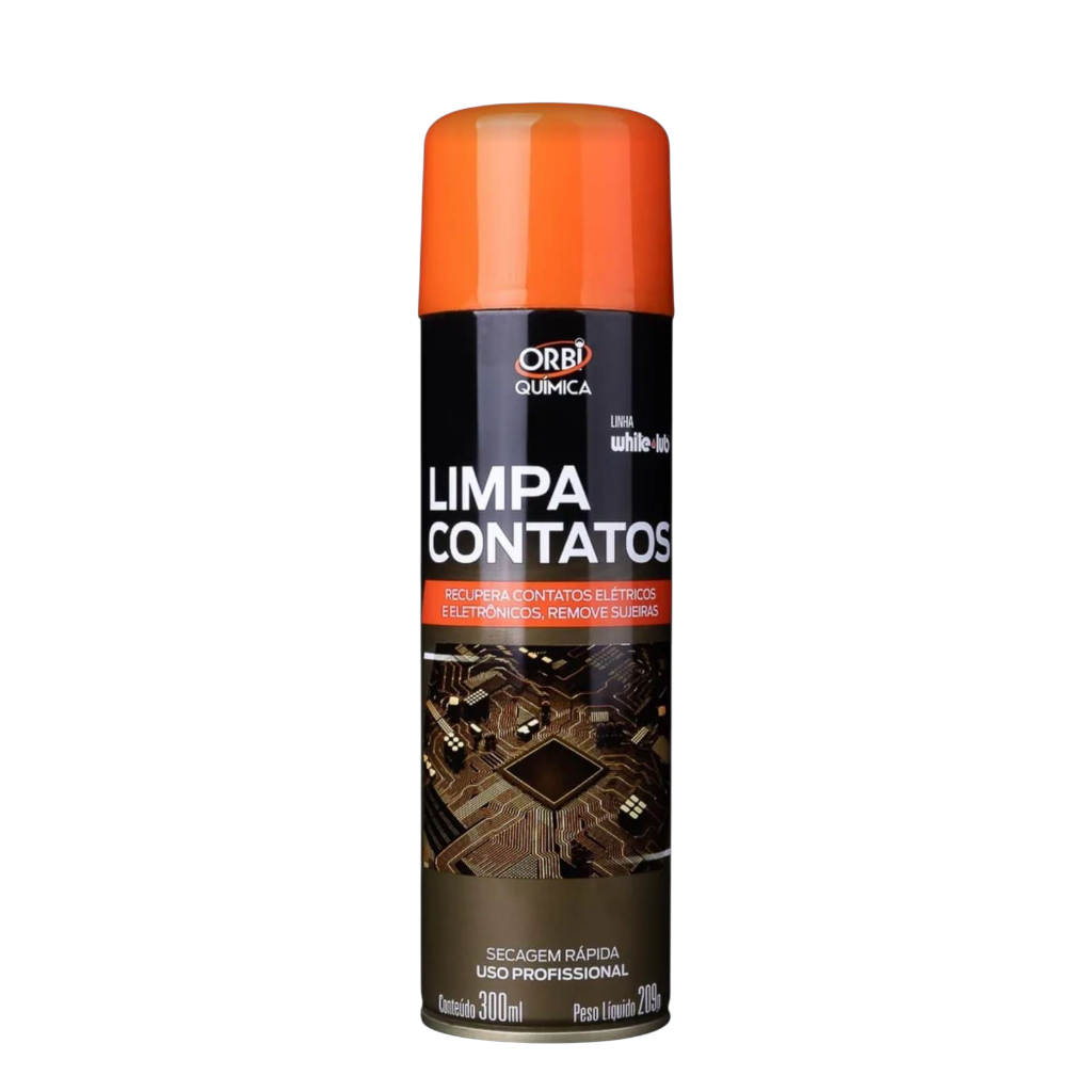 limpa contato orbi 300ml secagem rapida recupera contatos e eletronicos etc