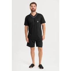 Pijama Masculino Curto de Verão – Conjunto em Malha Premium Leve e Confortável