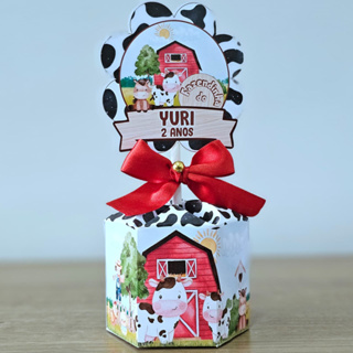 10-20 Unidades Centro de Mesa Fazendinha Vermelho Aquarela Personalizado Chá Aniversário Festa em Oferta na Shopee