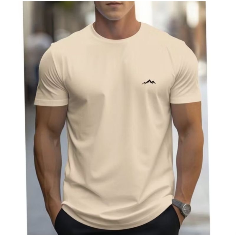 Camiseta Premium MONTANHA algodão fio 30.1 envio rápido
