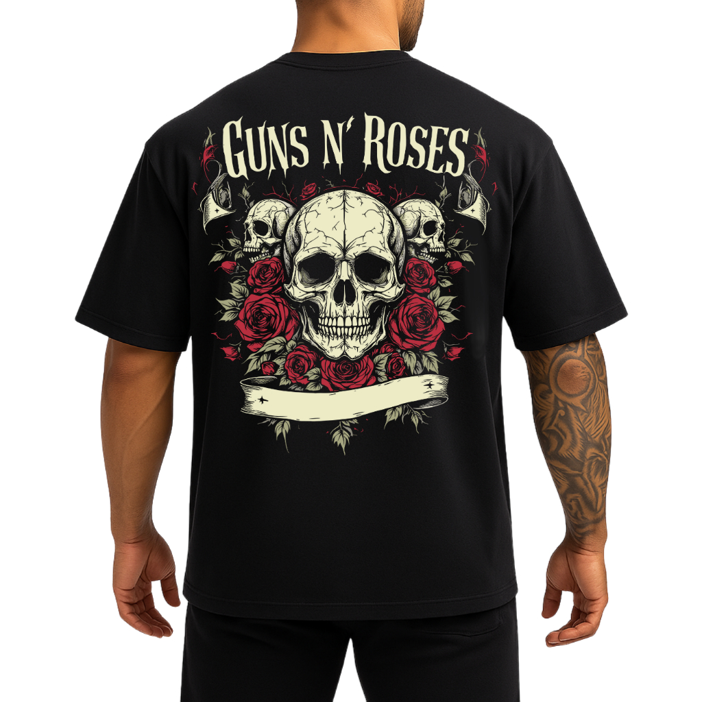 Camiseta Moletom Blusão Blusa T-Shirt Regata Rock Classico Heavy Metal Guns N' Roses 100% Algodão