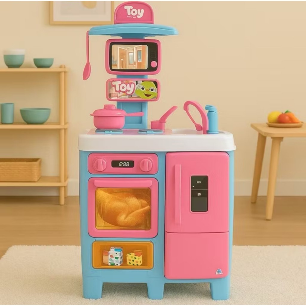 Cozinha Infantil Grande Completa Com Geladeira Brinquedo Menina Sai Água de Verdade 92 Cm em Oferta na Shopee