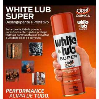 White Lub Super Desengripante Óleo Spray Lubrificante 300 Ml em Oferta na Shopee