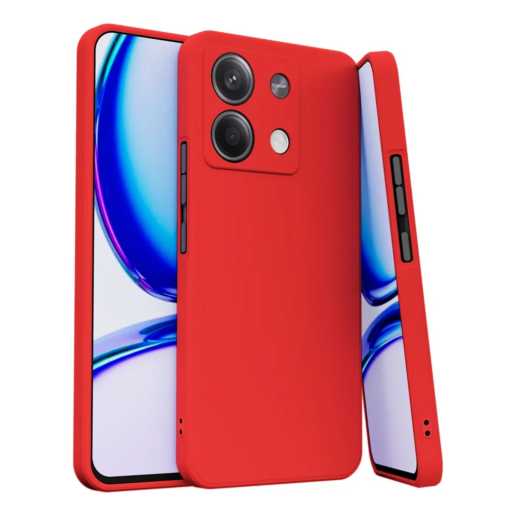 Capa Capinha Aveludada Anti Impacto Colorida + Película 3D Para Xiaomi Poco C85 - detalhe