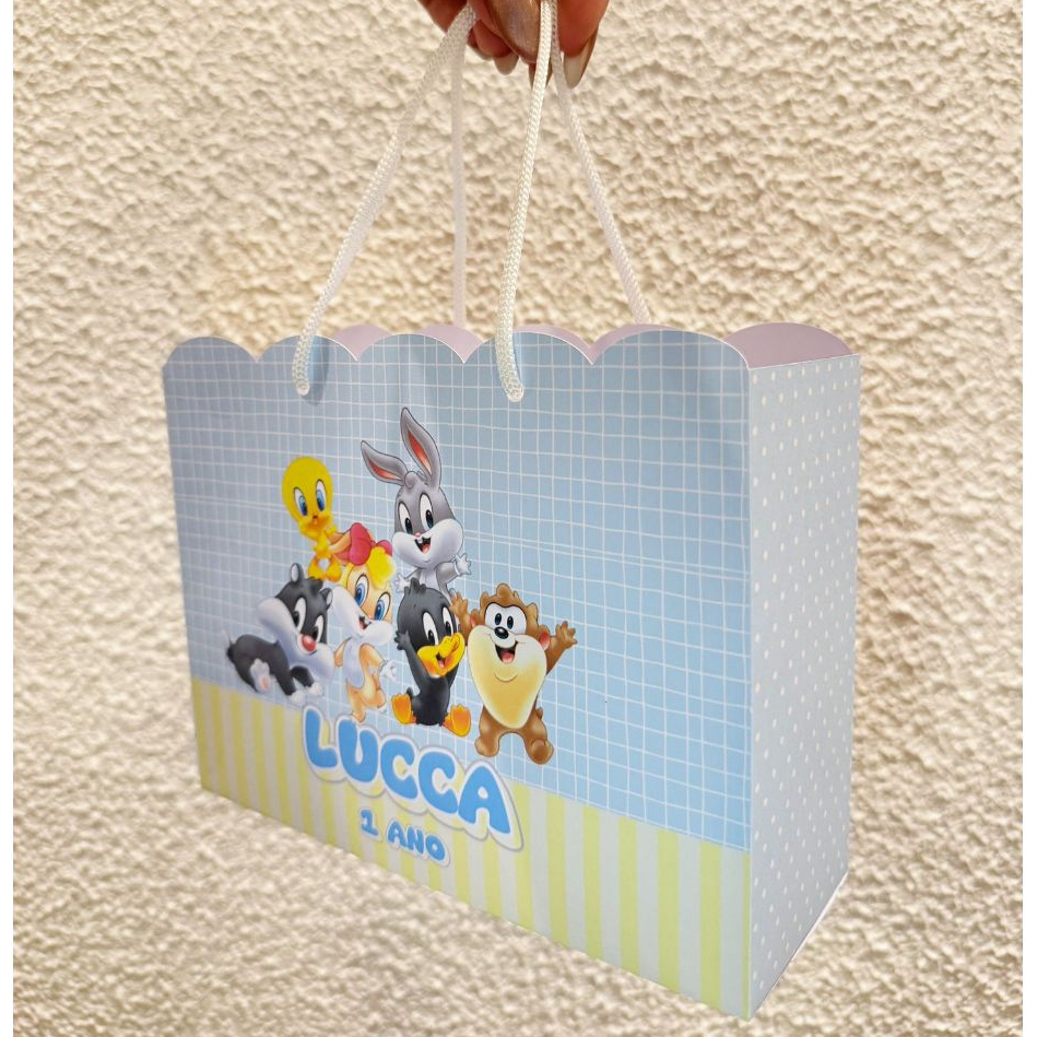 BABY LOONEY TUNES  SACOLINHA PEGUE E MONTE em Oferta na Shopee