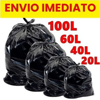 Saco de Lixo Resistente com 100 unidades 20/40/60/100 Litros direto da fábrica em Oferta na Shopee