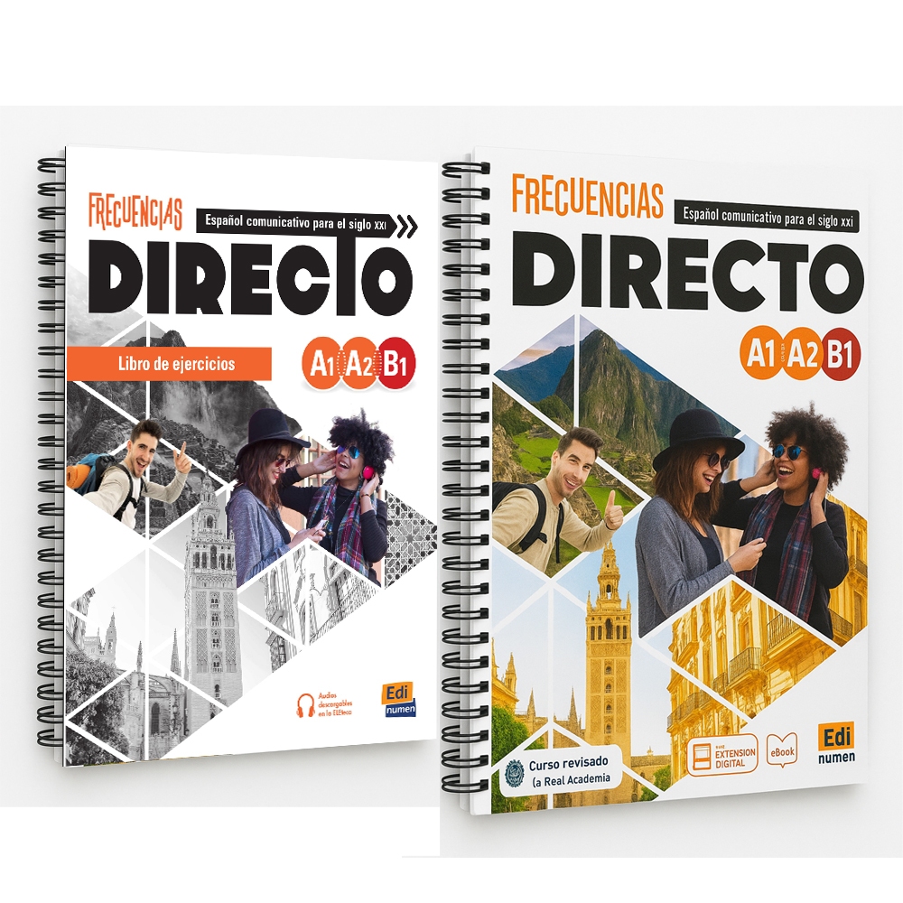 Frecuencias Directo A1 A2 B1 Libro Del Estudiante + Libro De Ejercicios  Livro Físico Promoção