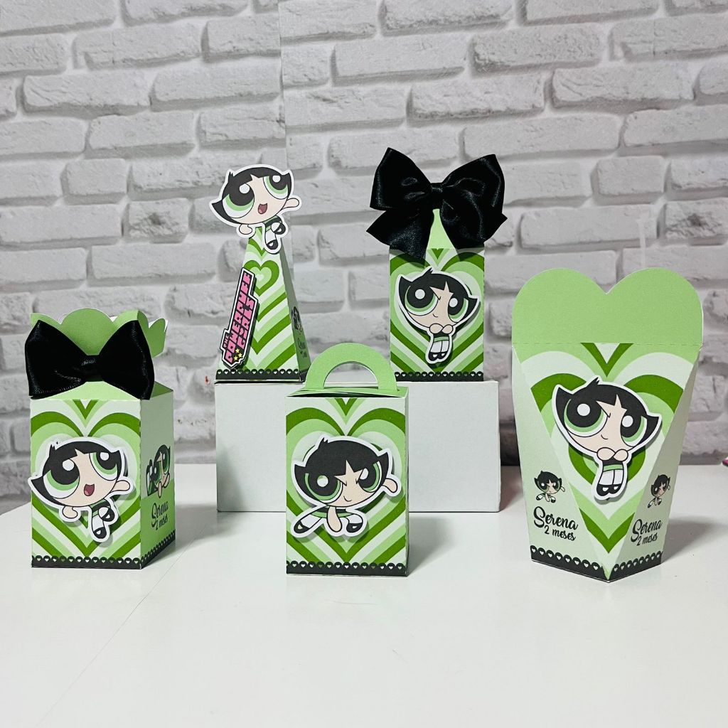 Kit Festa - 15 - Lembrancinhas Personalizada As Meninas Super Poderosas- Docinho - Caixinhas Personalizada - Papelaria P