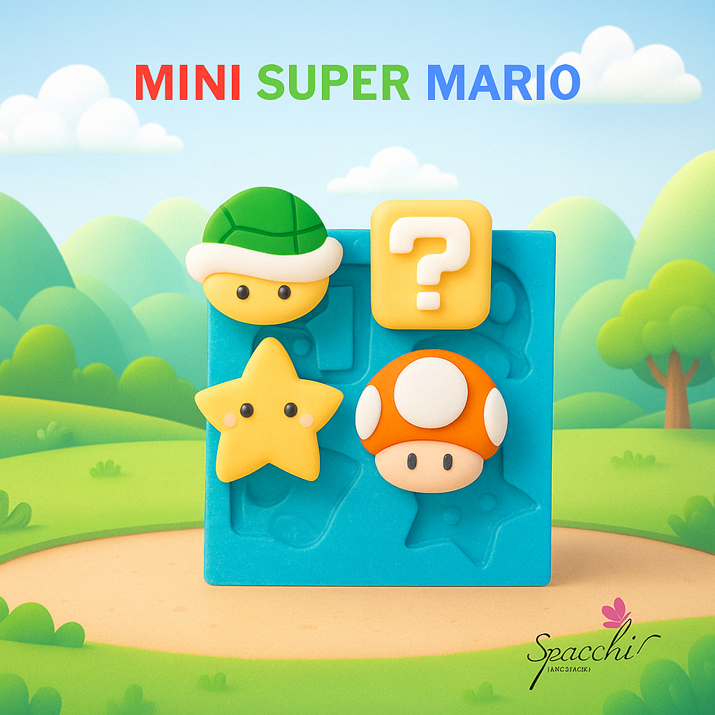 MOLDE DE SILICONE MINI SUPER MARIO