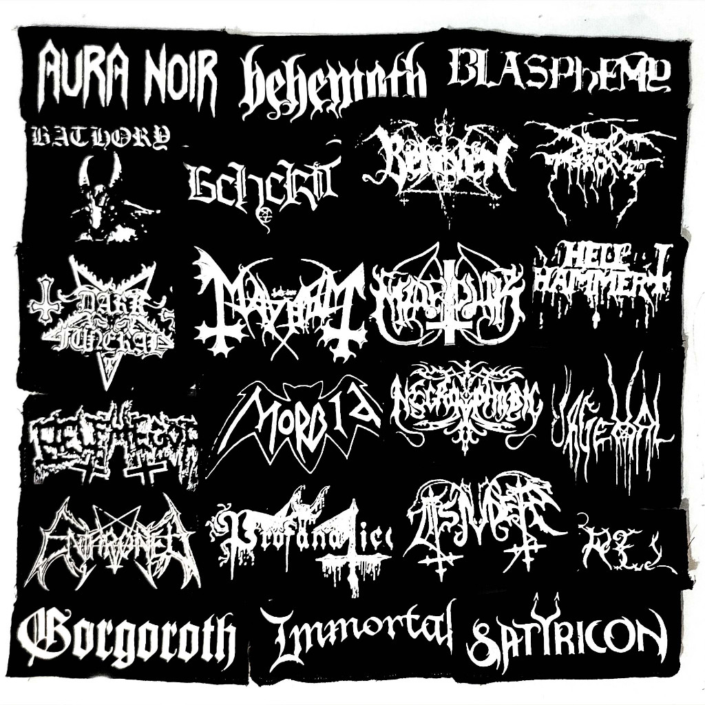 Patch Black Metal e Blackened Death - logo silk — imagem 2 de 2
