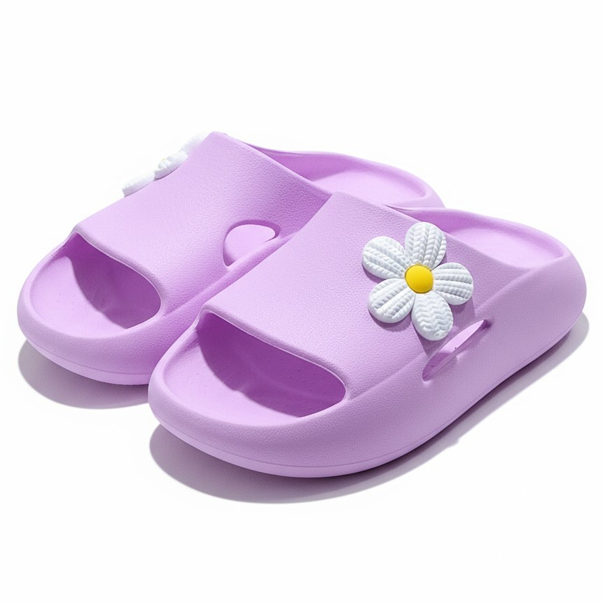 Chinelo Nuvem Infantil Feminina de Flores Leve e Confortável Slide de Menina em Oferta na Shopee