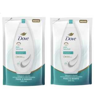 Kit 2 Refil Sabonete Liquido Dove Pele Sensivel 200ml em Oferta na Shopee