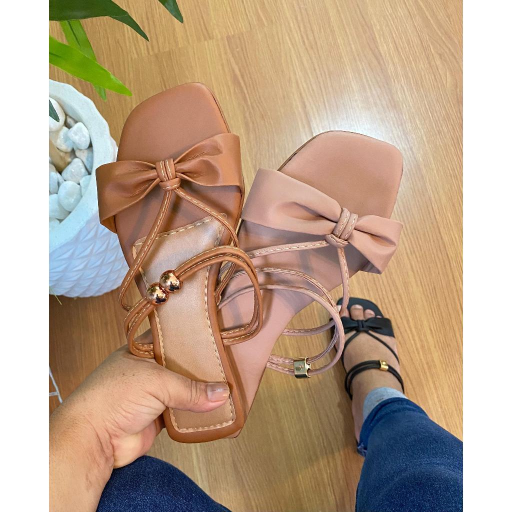 kit com 3 sandália feminina confortável sapato feminino confortavel