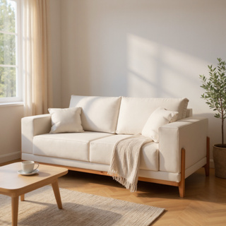 Sofá Fixo Magnus 4 Lugares Luxo 2,30m Castellar Móbile em Oferta na Shopee