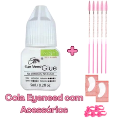 Cola de Cílios Tufinho Eye Need Glue Sem Odor com Acessórios