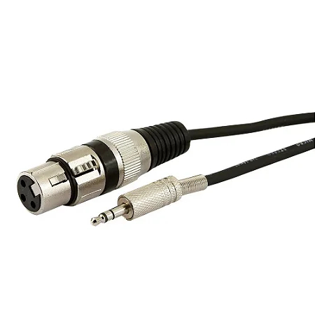 Cabo P2 Stereo Canon Xlr Fêmea Balanceado Niquel em Oferta na Shopee