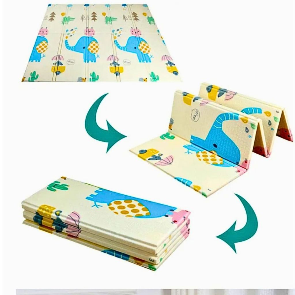 Tapete Tatame Infantil 150cmx180cm 6mm Bebê Dupla Face Emborrachado laune Haus em Oferta na Shopee