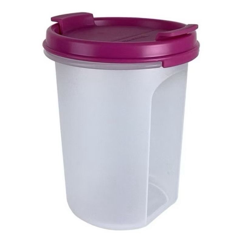 Tupperware Modular Redondo dispenser tampa rosa  440ml