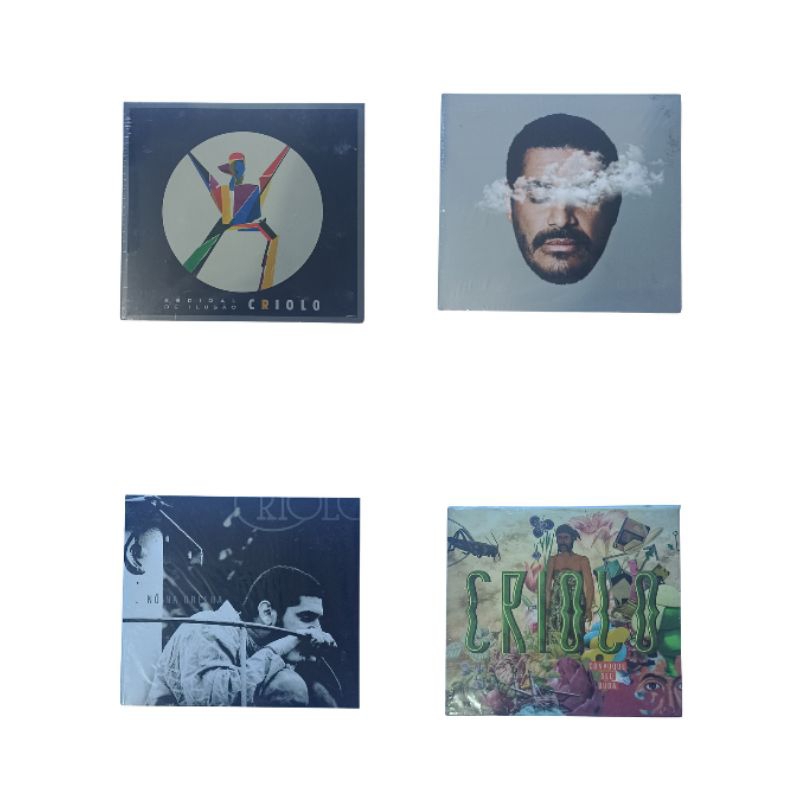 Combo 4 CDs Criolo Ainda Há Tempo Nó Na Orelha Espiral De Ilusão E Convoque Seu Buda Lacrados