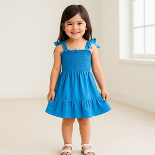 VestidoAzul Royal Infantil Lastex de Alcinha Meninas Luxuoso Elegante Para Princesas em Oferta na Shopee