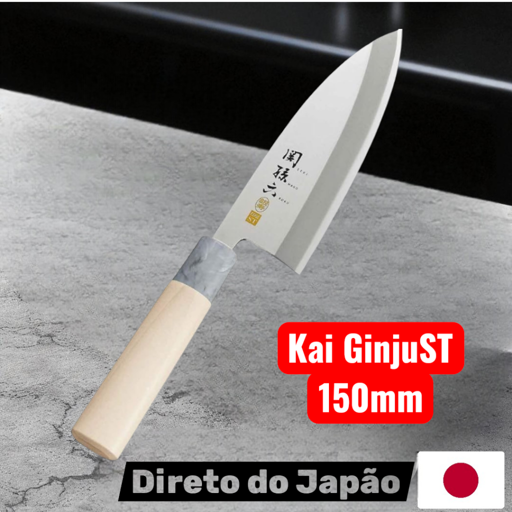 Kai Corporation DeBa Faca Sekimagoroku Ginju Aço Inóxido 150mm Ak5061autêntica