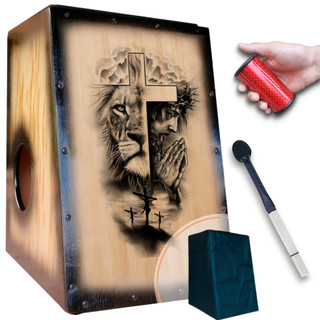 Cajón/Carron Acustico Calvário + Sleep + 1 Vassourinha + Capa Anti Pó
