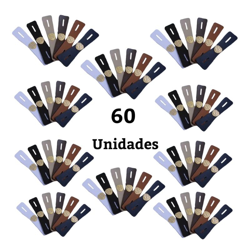 Kit prendedor de gravata modelo invisível revenda - 60 unidades