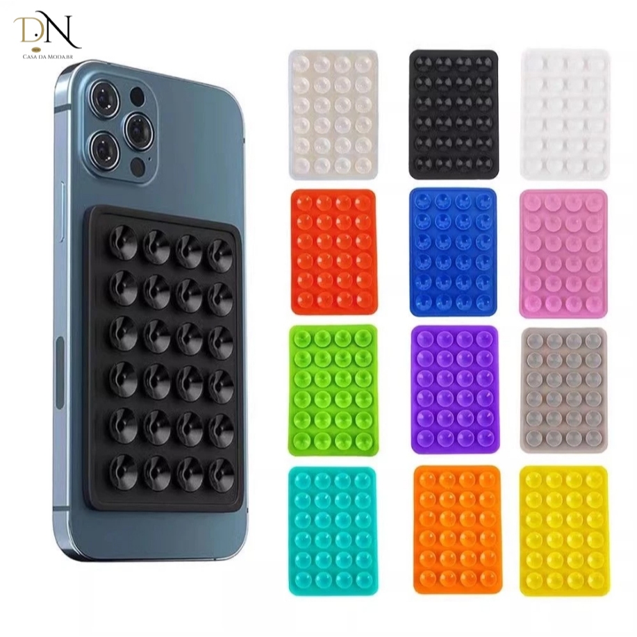Suporte De Silicone Com Ventosa Para Capinha Celular e Para Uso Diário