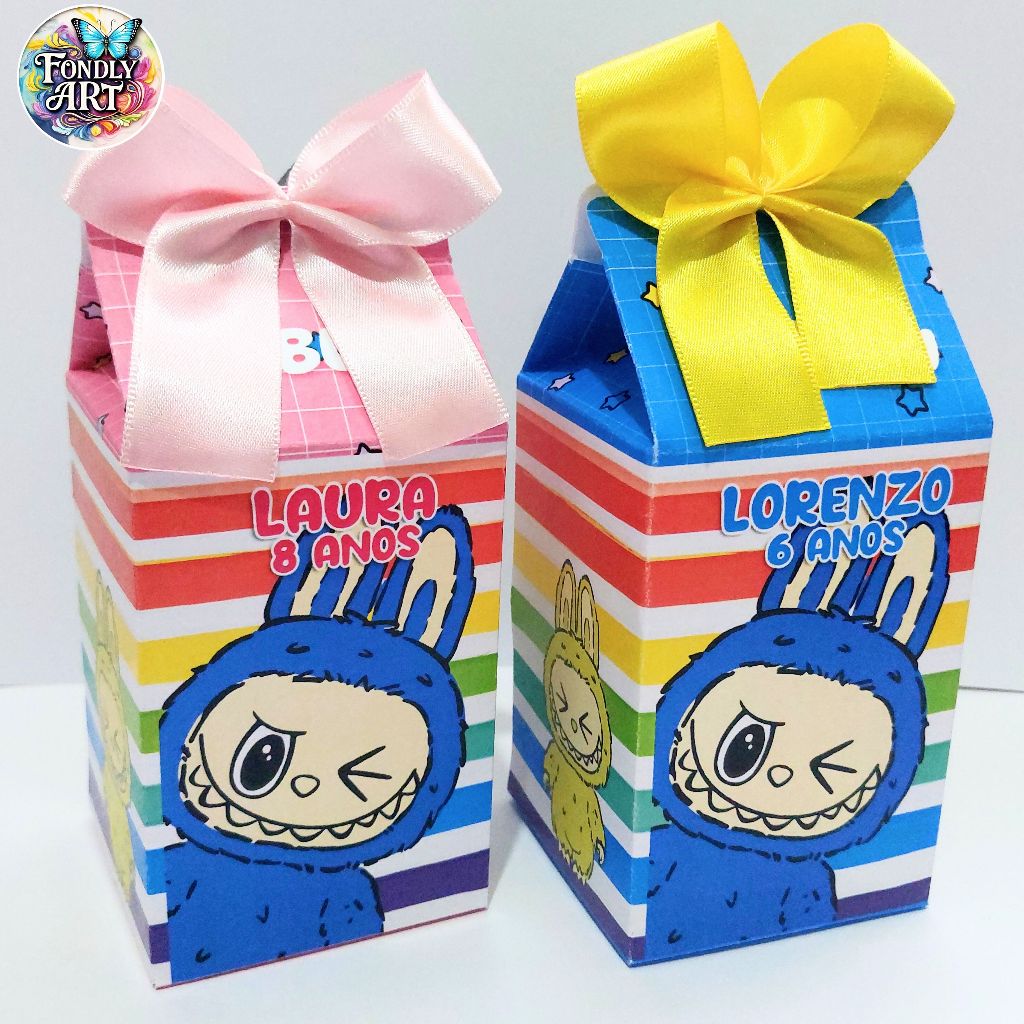 Caixinha Milk Personalizado Festa infantil Kit festa 10 a  40 Und. Envio Full