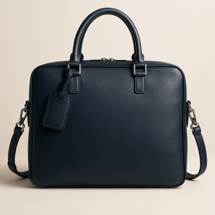 Pasta Executiva Unissex Premium para Notebook 15.6" Couro Genuíno Elegante