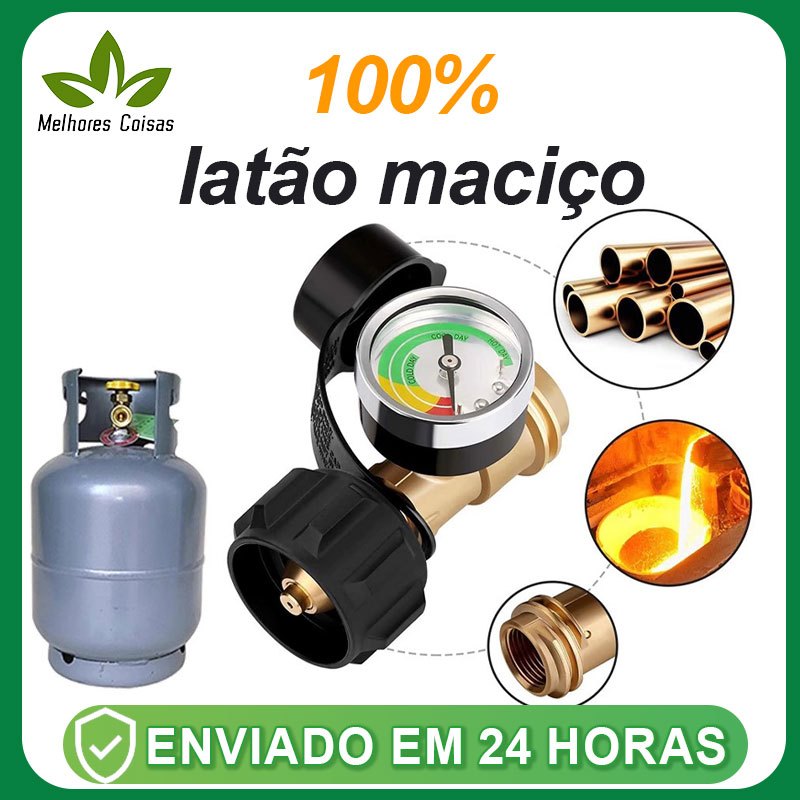 Adaptador de cobre para tanque de gás norte-americano propano com adaptador de medidor