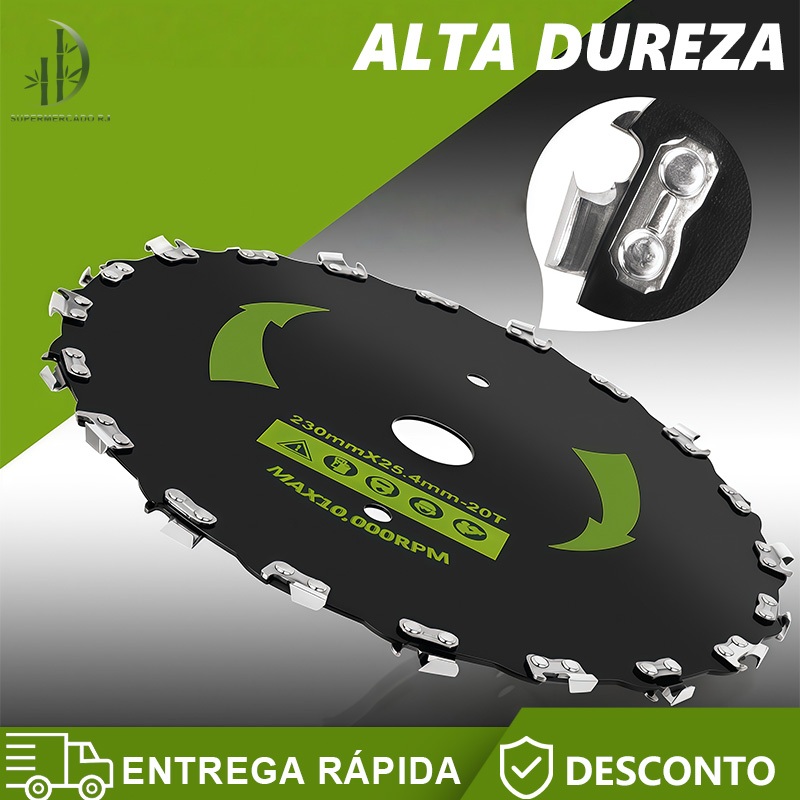 20 dentes Discos de corrente para roçadeiras Motosserras a Cortadores de grama