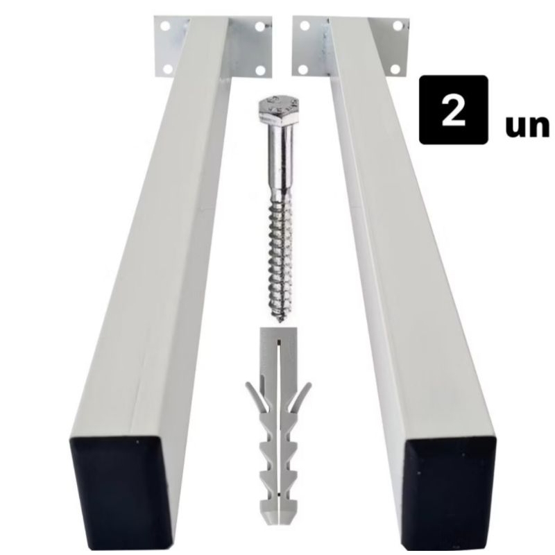 Suporte para Pia de Parafusar de 40 ou 50 cm 2un GrapaBancada Granito com Kit de Parafusos e Buchas