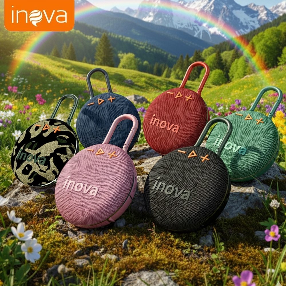 Inova Caixa de Som Bluetooth GO5 IP67, À Prova d'água, Autonomia de até 7 Horas Wireless Bluetooth 5.4 Speaker Portátil em Oferta na Shopee