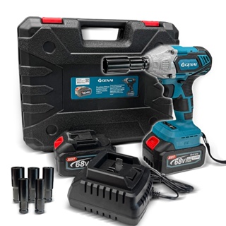 68V Chave elétrica sem fio com 2 baterias Chave elétrica de impacto Chave elétrica de torque sem escova em Oferta na Shopee