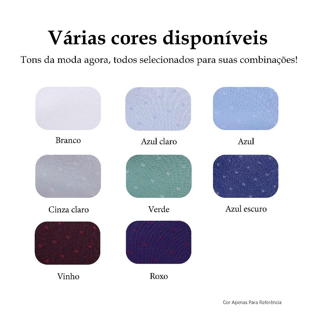 Camisa Social Masculina Brossard Série Platina,Corte Slim Elegante,Respirável Para o Clima do Brasil