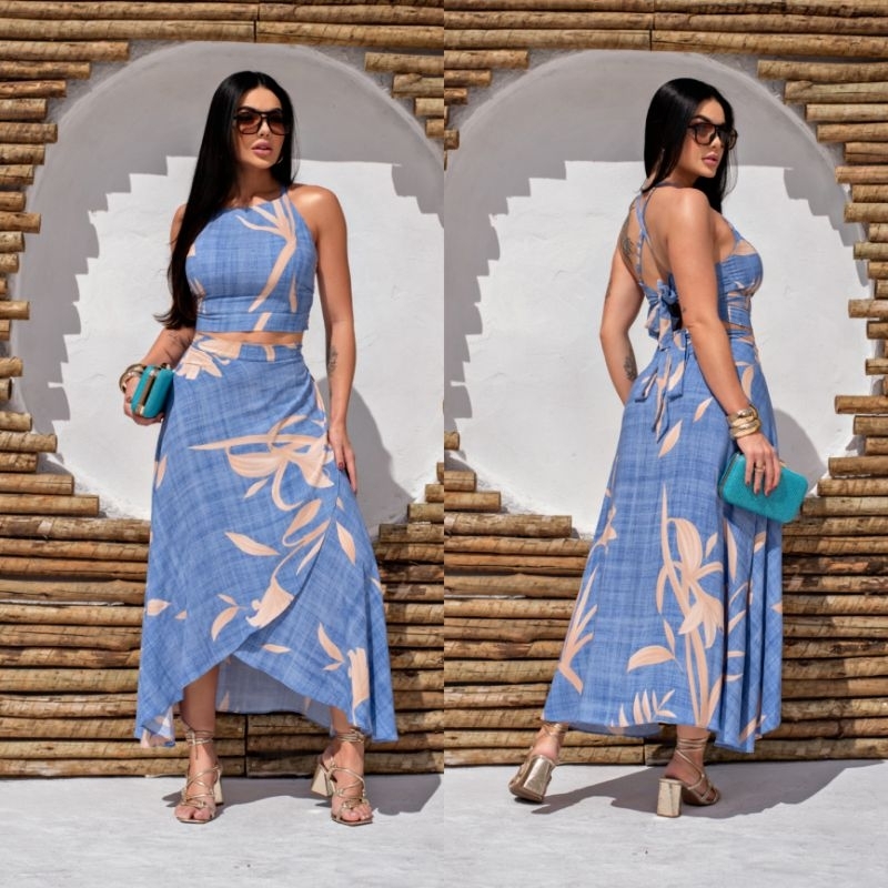 Vestido Cropped Estampado na Black Friday 2025 | BuscaProdutos