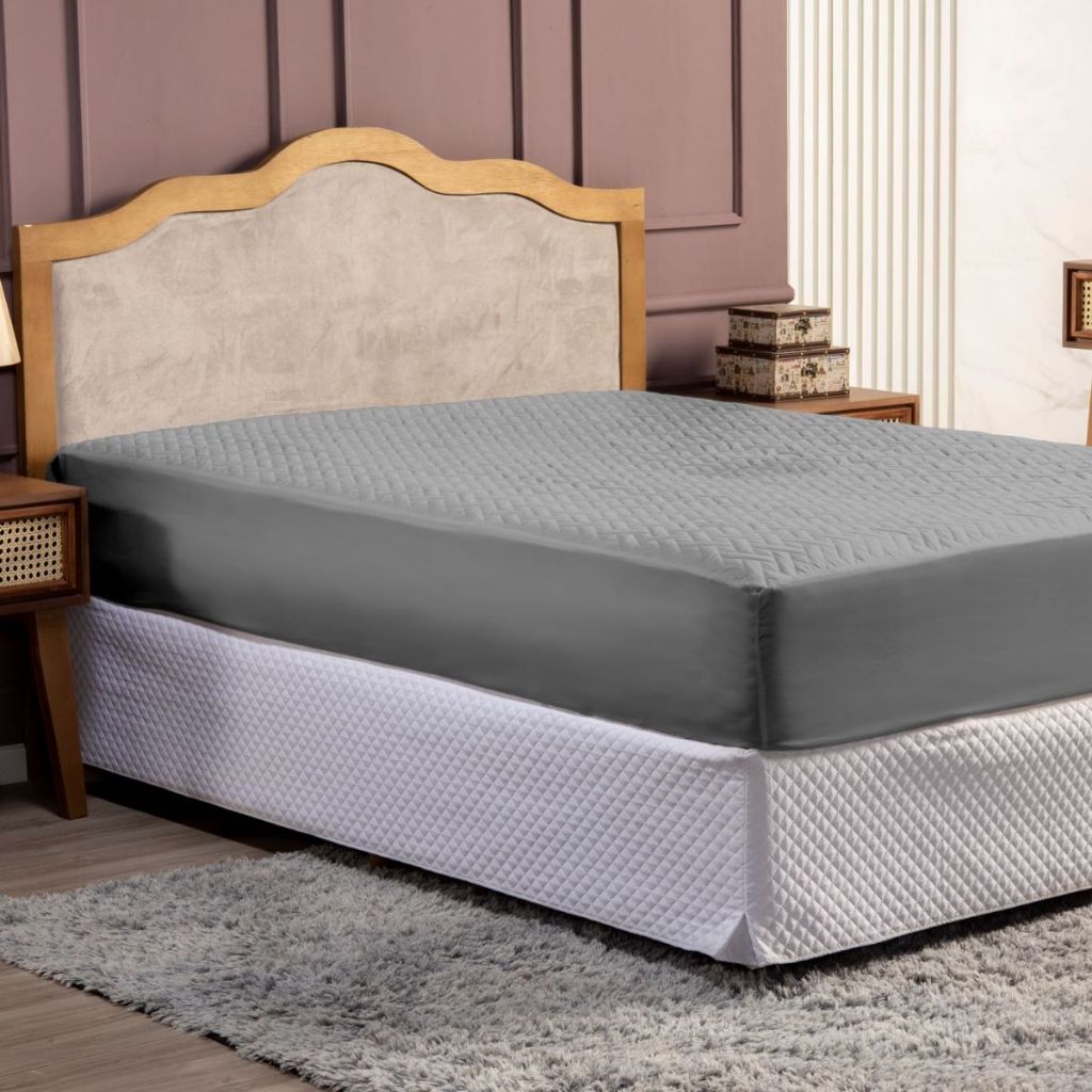 Protetor Impermeável Capa Colchão Matelada Cama Quarto Solteiro, Casal, Queen, King com Elástico