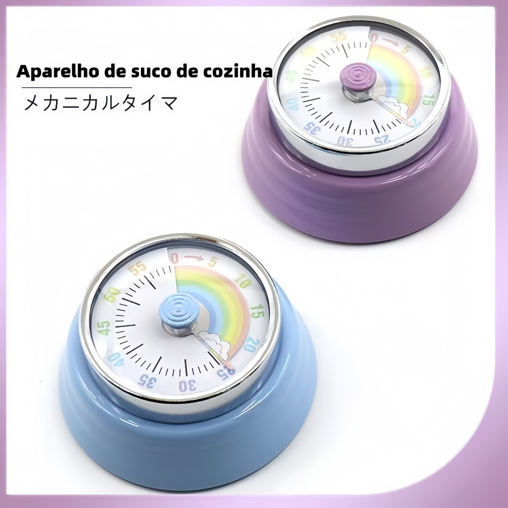 Temporizador de Aço Inoxidável 7.3cm - Cálculo Mecânico para Cozinha e Gerenciamento de Tempo em Oferta na Shopee
