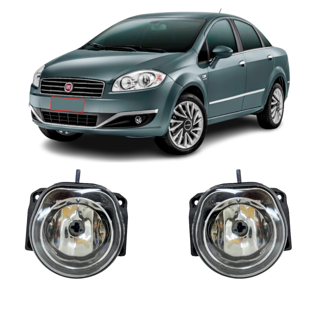 Farol De Milha Neblina Fiat Linea 2009 2010 2011 2012 2013 2014 2015 2016 em Oferta na Shopee