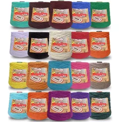 Kit Barbante Criativa 500g N.º 6 Com 6/10/12/20 Unidades Escolha As Cores