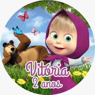 100 Adesivos Masha e o Urso Personalizados 5x5 - Fazemos qualquer tema Adesivos Para Festas em Oferta na Shopee