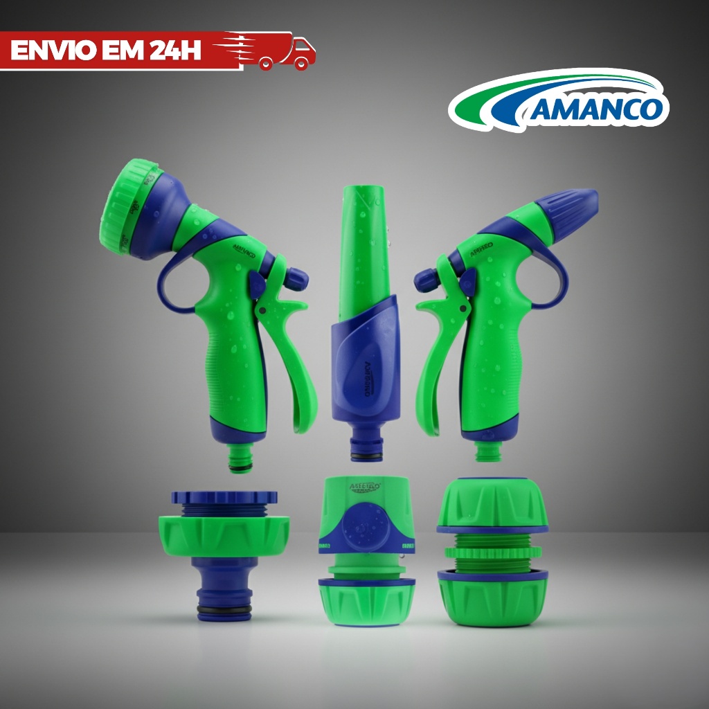 Amanco Wavin Jardinagem Engate Rápido Esguicho Mangueira de Jardim Plástico