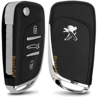 Carcaça Chave Canivete Adaptação Peugeot 307 308 3bot Lisa