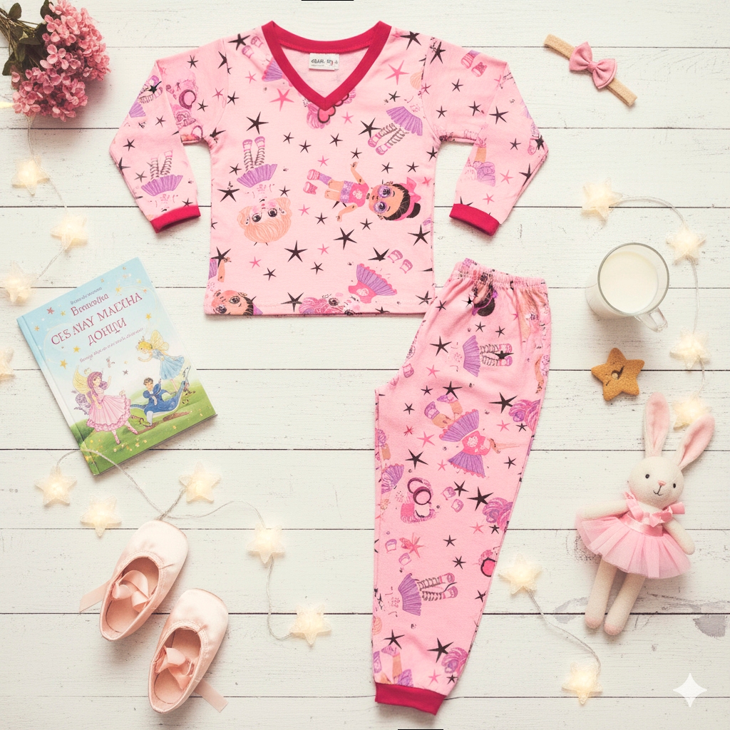 Pijamas Infantil Menino Menina Blusa Calça Longo Inverno Estampado Fofinho