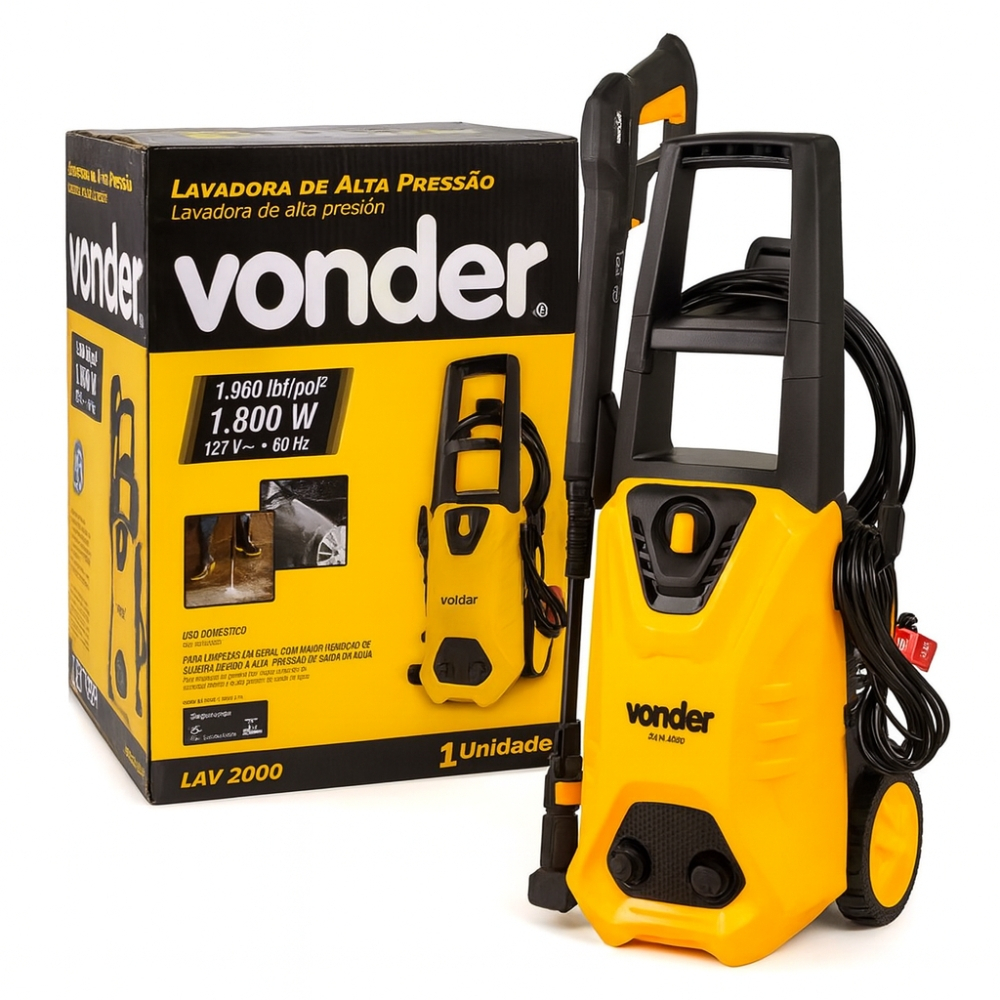 Lavadora De Alta Pressão 1800W LAV 2000 220V Vonder em Oferta na Shopee